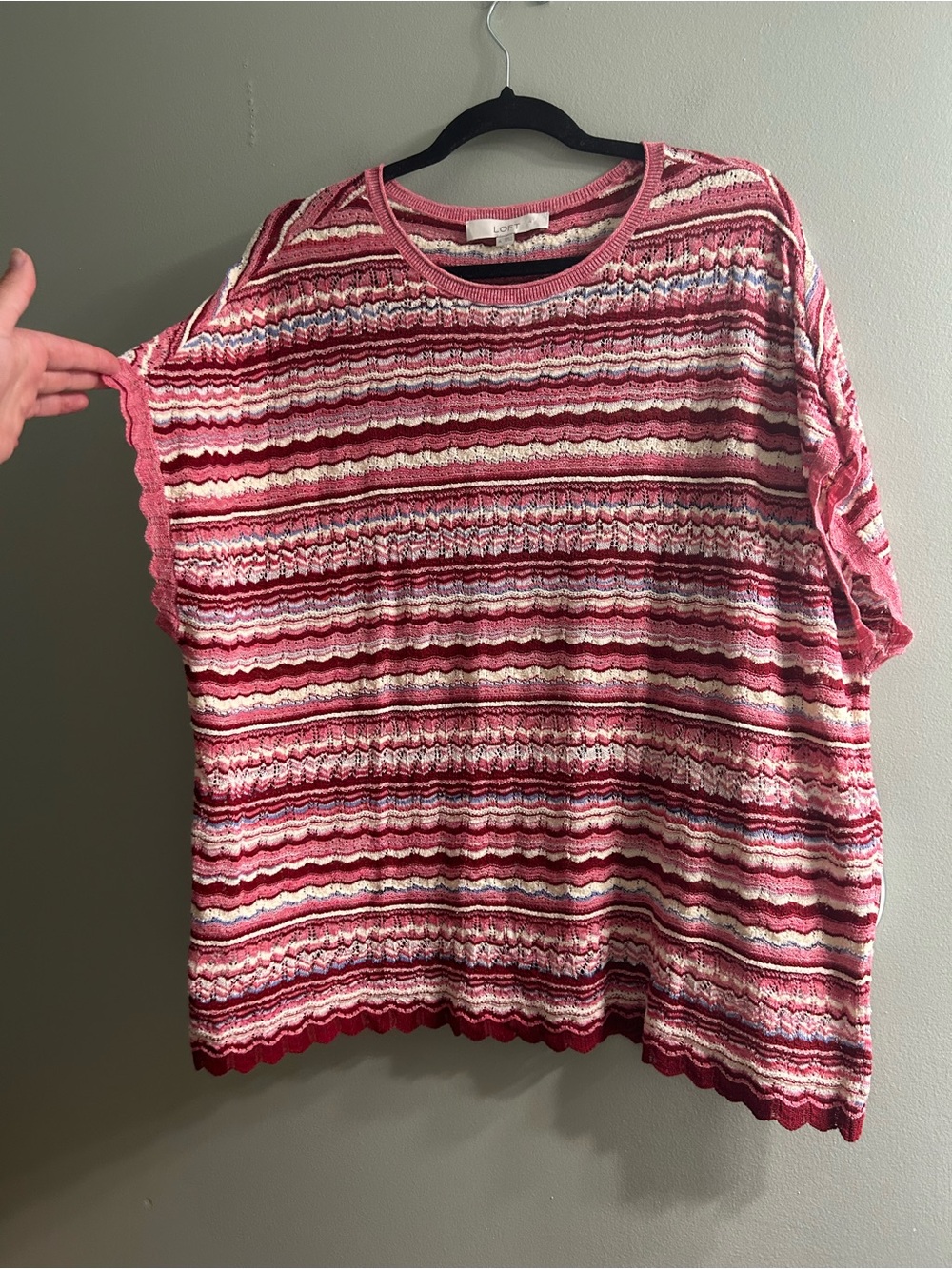 NWT loft crochet knit top summer spring